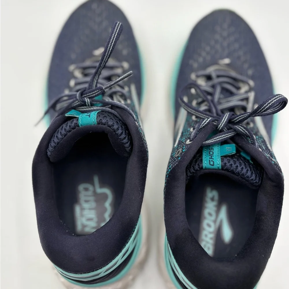 Brooks Ghost 11 Navy Teal Running Shoes Women’s 8.5